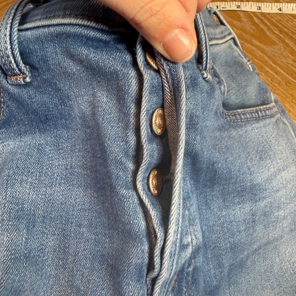 Mother High Waisted Hiker Hover Jeans in Across the Finnish Line Size 26 - Picture 7 of 14